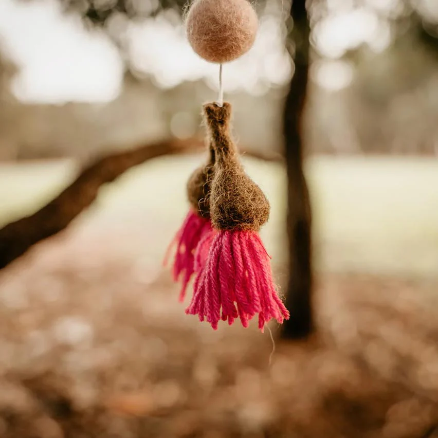 Baby Cot Mobile - Kookaburra with Gum Blossoms - Image 3