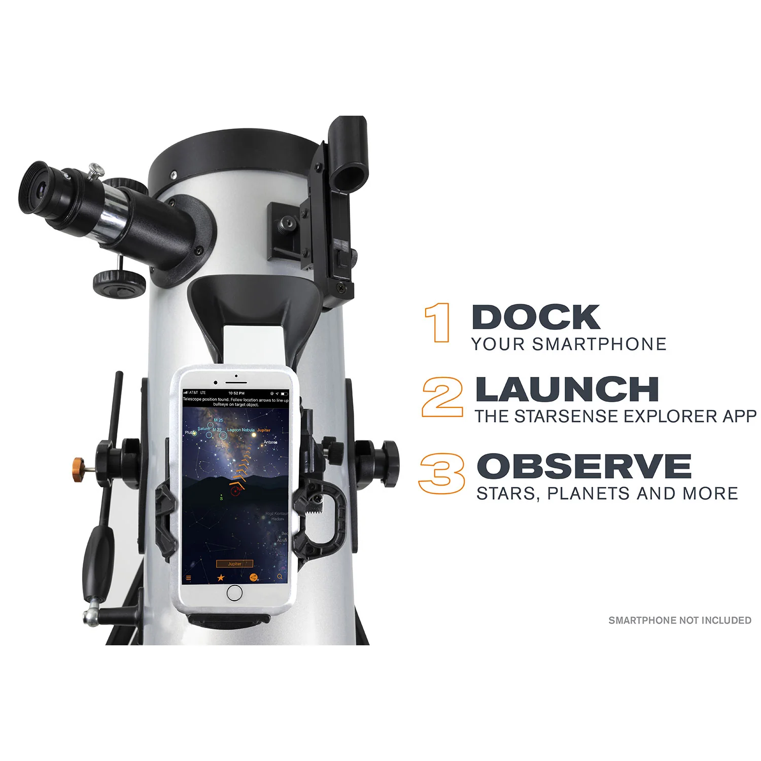 Celestron Starsense Explorer™ LT 114AZ Smartphone App-Enabled Newtonian Reflector Telescope - Image 4